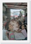 Children coloring * Children working on the craft activity for the day - a simple coloring activity of the story of David and Goliath. * 1400 x 2100 * (986KB)